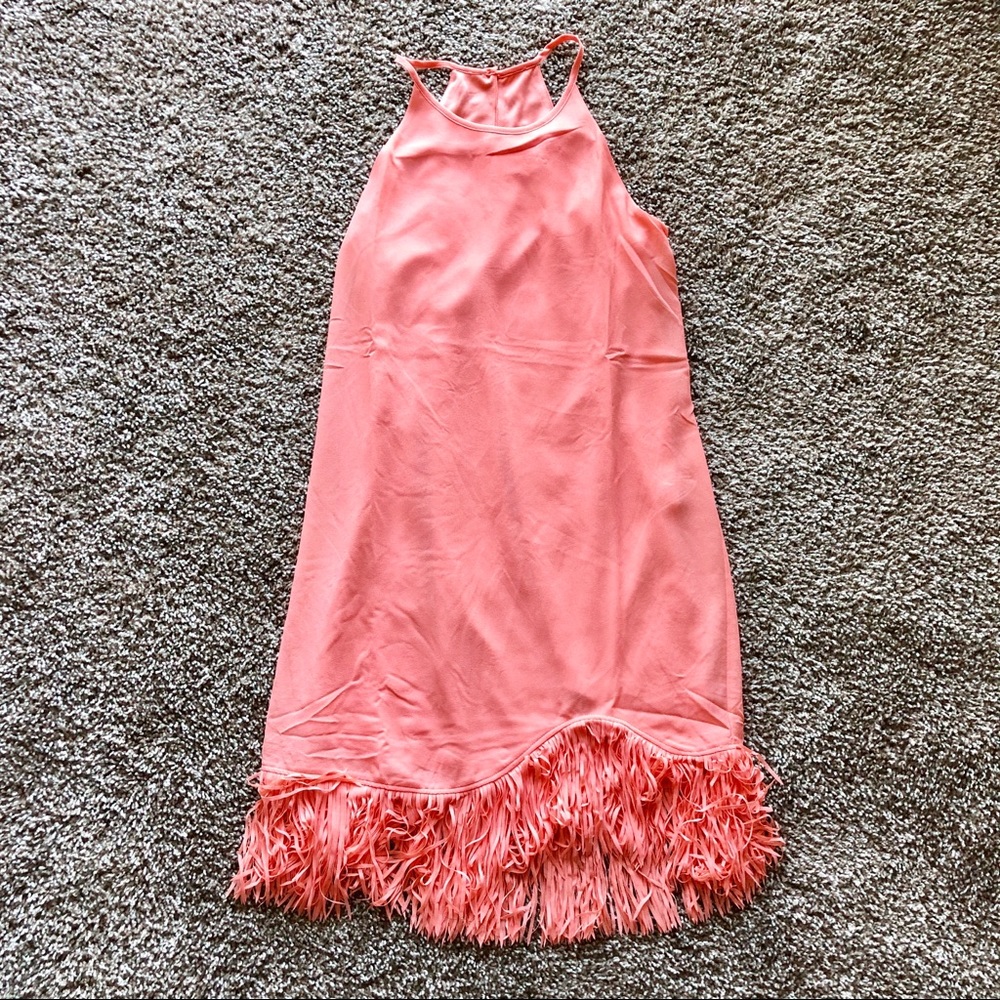 Peach Fringe Dress